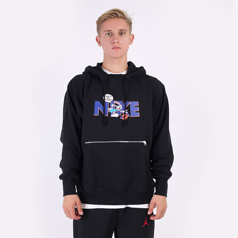 мужская черная толстовка Jordan Dri-FIT Standard Issue x Space Jam: A New Legacy Hoodie DJ3889-010 - цена, описание, фото 3